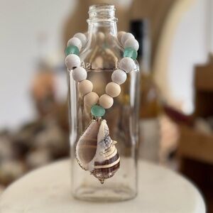 Natural Seashell Ornament / Wine Bottle Ornament